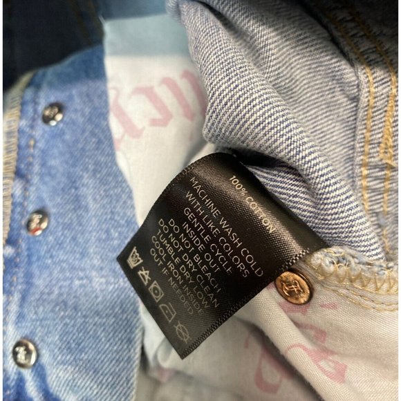 JUICY COUTURE High Rise Light-Wash Destroyed Relaxed Jeans Size 26 - Picture 9 of 9
